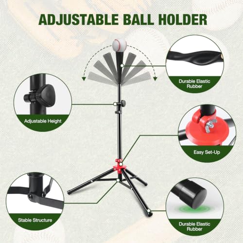Heonay 6x6ft Baseball Net for Hitting Pitching: 5 Minutes Quick Assembly by Heonay - Used condition - Image 6