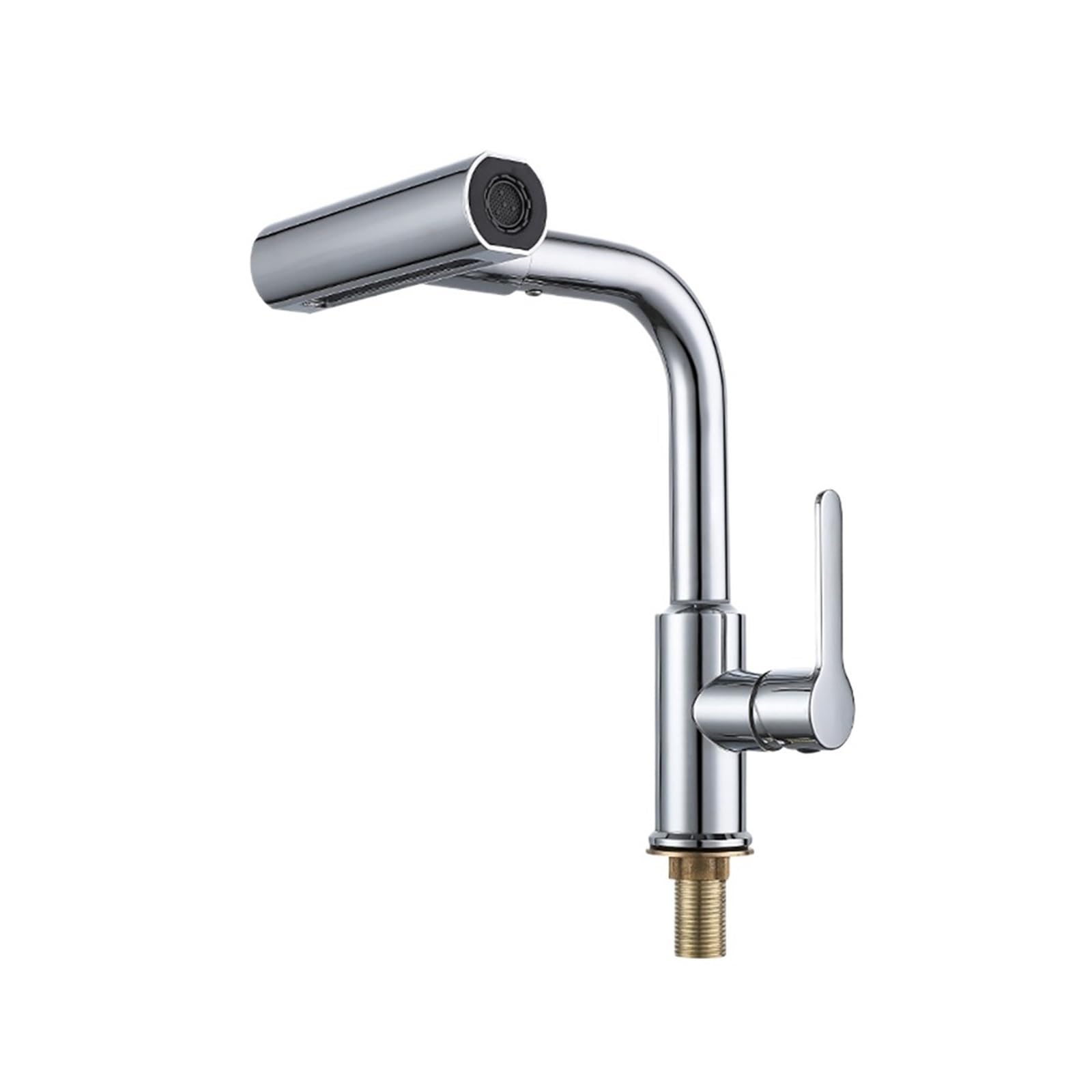 Robinet d'eau froide en acier inoxydable cascade de douche rotative chaude froide L