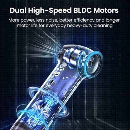 Image of Portronics AirCop 2-in-1 Cordless Vacuum & Air Blower with Dual BLDC Motors, 16000Pa Suction, 130000 RPM Airflow, Type-C Rechargeable, Portable, Multiple Nozzles for Car, Home & Office Cleaning