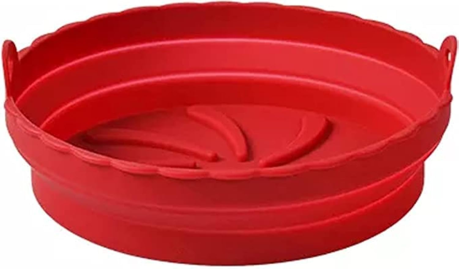 MY DEVELOPMENT Air Fryer Silicone Liner | Heat Resistant, Non-Stick, Food Safe | Reusable Basket Liner | Set Of 1 - Red