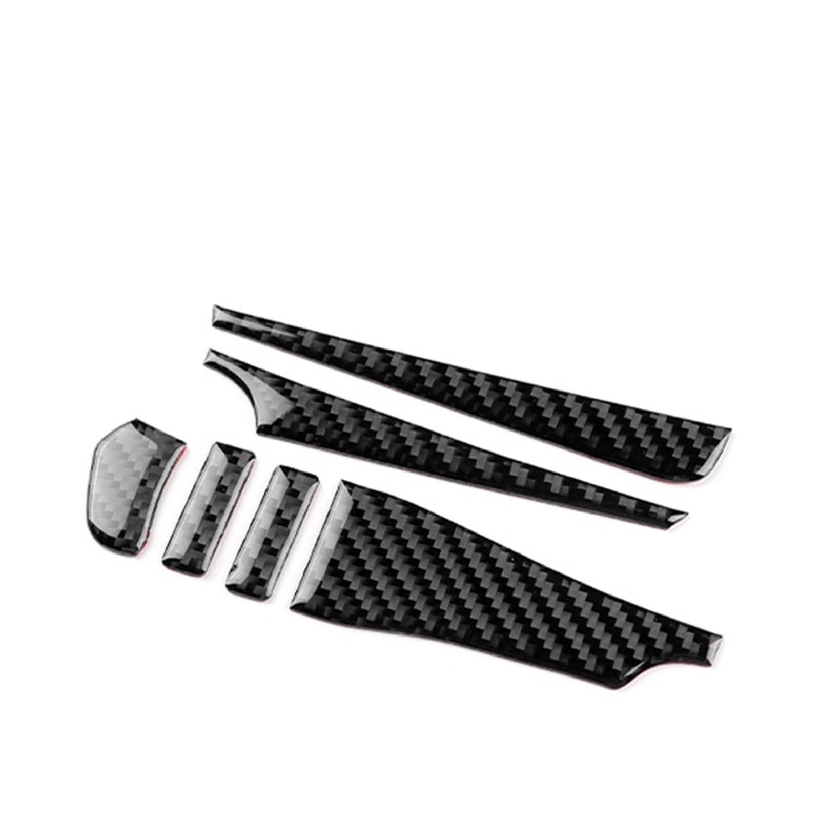 Car Trim Interior for Mazda 3 BP for Axela 2019-2025 LHD RHD Car Center Console Accessories Soft Carbon Fiber Sticker Interior Mouldings(RHD Black Carbon)