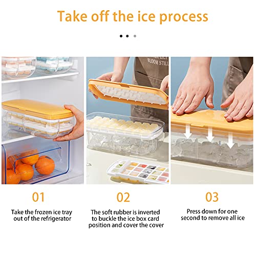 Molde para cubitos de hielo con tapa y cuchara miniatura 6
