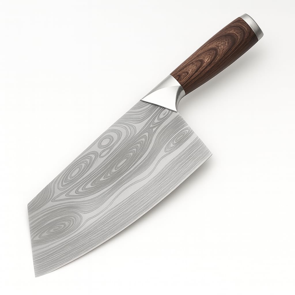 Machado 12" Handmade Serbian Forged Butcher Hunters Meat Cleaver Kitchen Knife | Chopper Bone Cutting Knives - German Stainless Steel - for Home Kitchen Restaurant Outdoor BBQ Camping and Gifting