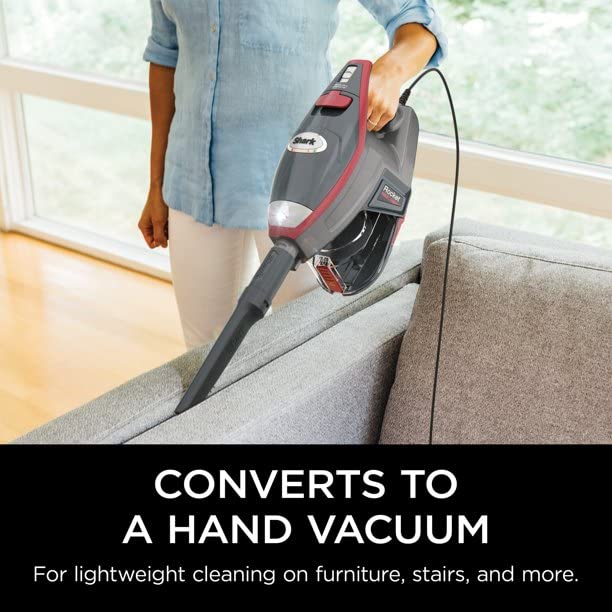 SHARK HV370 Rocket Pro Corded Stick Vacuum, Comet Red (Renewed), image 4