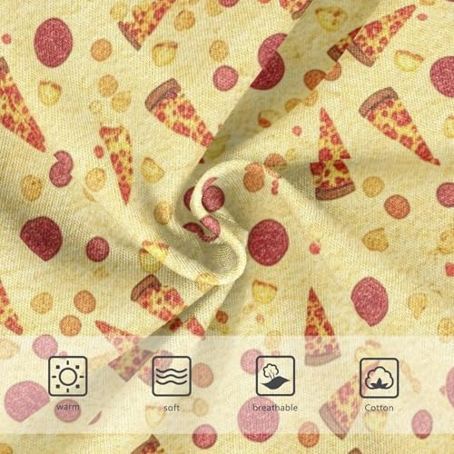 Aesthetic Toddler Girls Underwear 2t Cotton Panties Little Girl Pepperoni Pizza Slices Yellow Kids Briefs Undies3