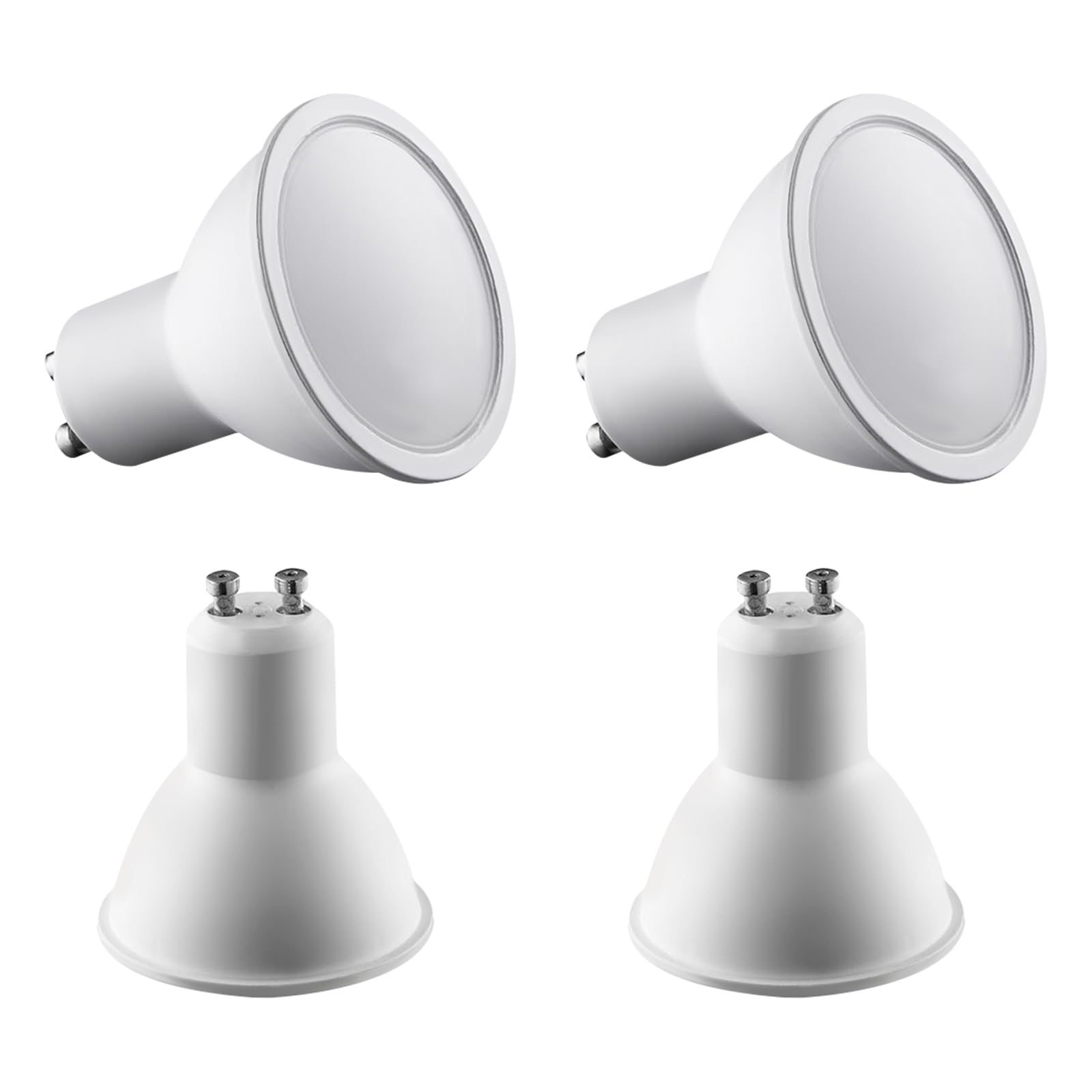 5W GU10 LED Bulbs Cool White, High 400lm Brightness, 50W Halogen Spotlight Equivalent, Wide 120° Beam Angle