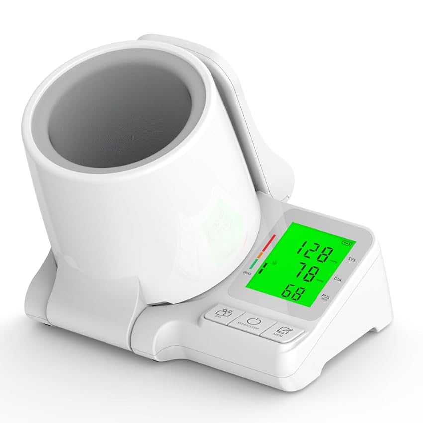 Monitor automatico di pressione sanguigna del braccio superiore per uso domestico,Misuratore di pressione arteriosa,Misuratore della pressione arteriosa del tubo del braccio Modalità utente doppio