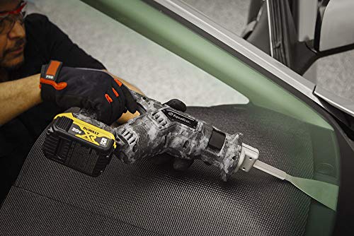 Equalizer Industries Blackhawk 20-Volt Tool Cordless Windshield Urethane Cut Out Removal & 3 Hydroblades, WindshieldAuto Glass Extractor Removal Tools,