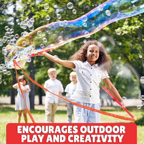 image for Atlasonix Giant Bubble Wand Kit (1 Wand, 1 Bubble Mix 2 Gallon, 1 Tips