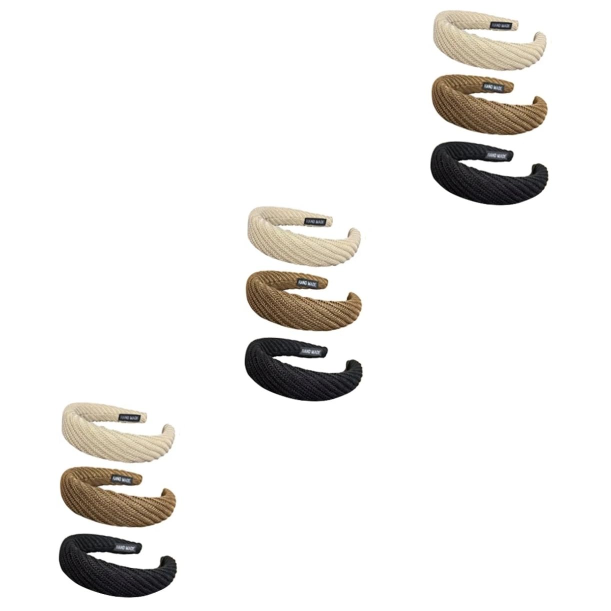 Healeved 9pezzi Fasce Larghe Per Cerchietti Per e Ragazze Accessori Per Acconciature e Colori Occasione