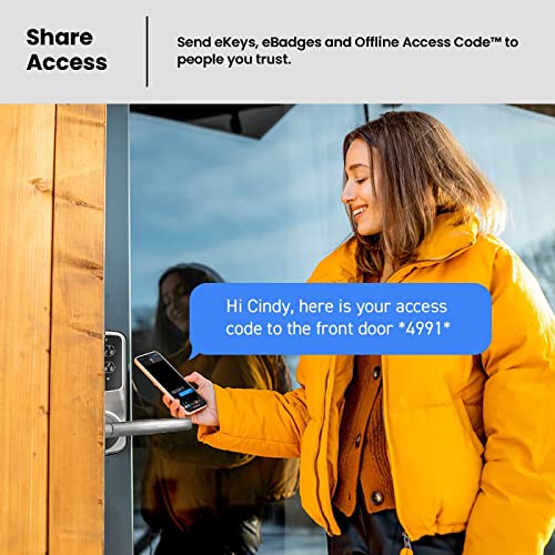 Lockly Secure Plus, RFID Card Smart Lock, Keyless Entry Door Lock, PIN Genie® Keypad, 3D Fingerprint Biometric Sensor, Auto Lock - Satin Nickel (PGD628FCSN) - Latch Edition thumbnail 7