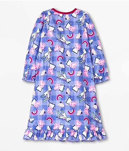 Peppa Pig Toddler Girls Flannel Granny Gown Nightgown, Purple, Size 2T2