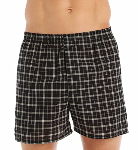 Fruit of the Loom Men's BigTartan Woven Boxer(Pack of 3)3