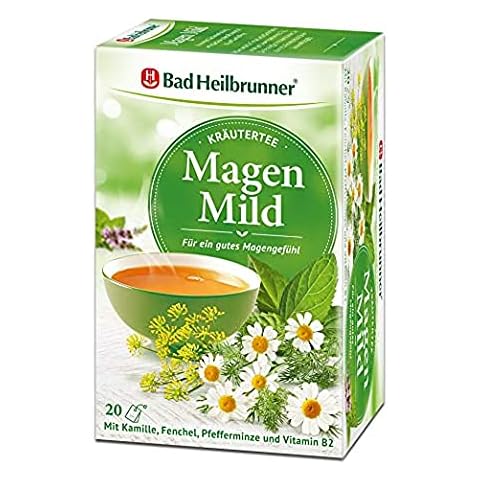 Bad Heilbrunner Magen Mild - Kräutertee im Filterbeutel - Fenchel, Kamille & Pfefferminze Cover