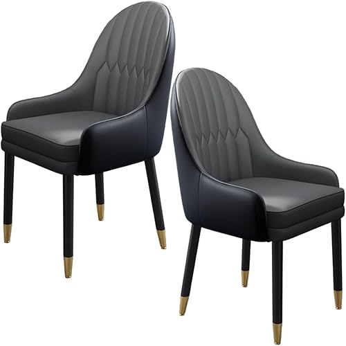 Miniatura 40 de YVYKFZD Sillas de comedor de cuero, juego de sillas de comedor, silla de cocina con patas y respaldo de madera, sillón tapizado, silla auxiliar