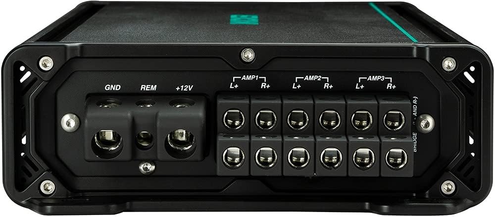 KICKER Amp and Wiring Kit Package of 2 Items 600W 6-Channel KMA Series Marine Amplifier with 4AWG Power Wiring Kit - Boat Kit - 48KMA600.6 Amplifier & 47KMPK4 Wiring Kit