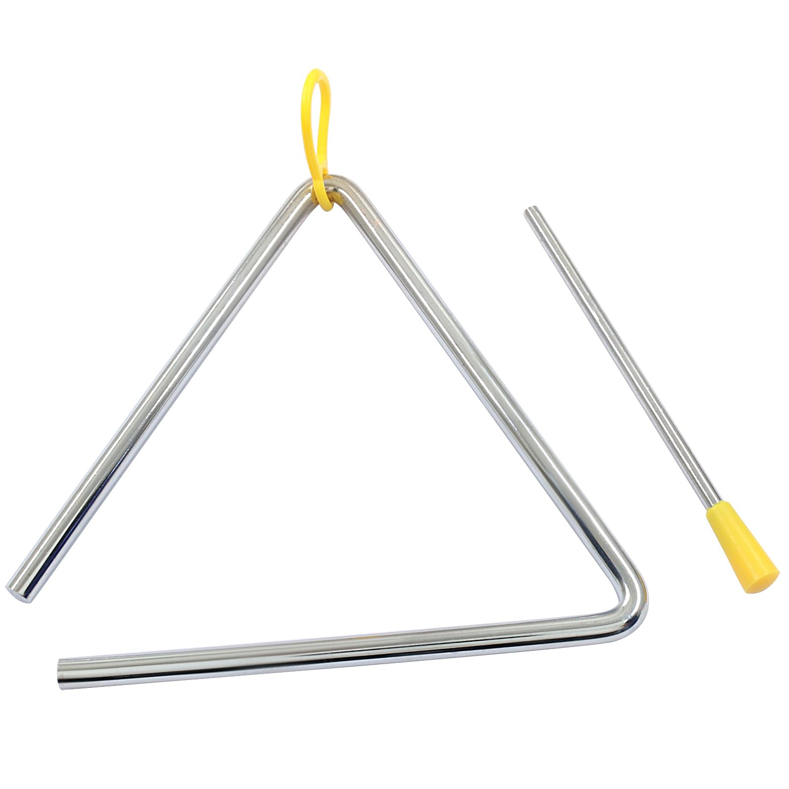 Hordion 5 Musical Triangle Percussion Instrument with Striker and Rubber Hanger