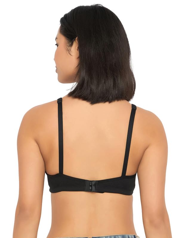 Image of Clovia Women's Cotton Solid Non-Padded Full Cup Wire Free T-Shirt Bra