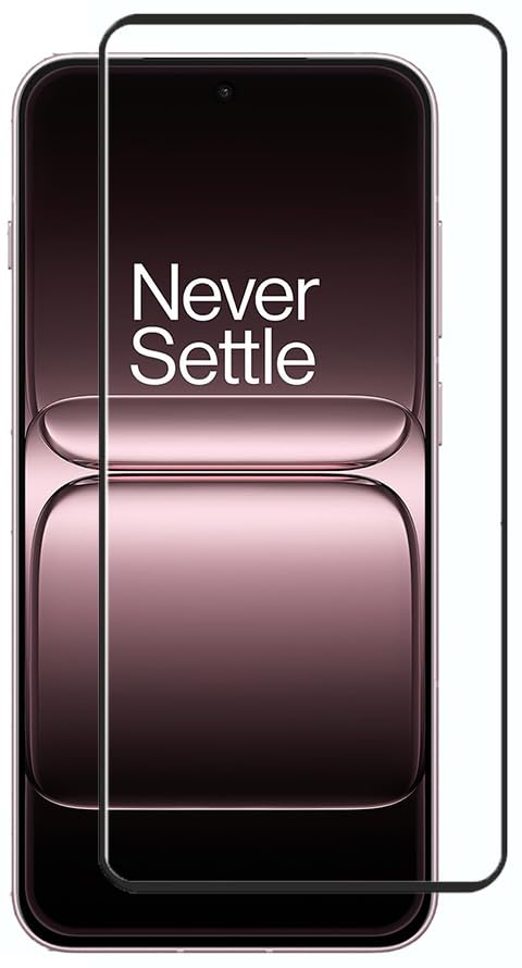 Image of FabeKee Tempered Glass Screen Protector Compatible For Black Cellphone With Edge To Edge Coverage And Easy Installation Kit (Transparent, OnePlus Nord CE5)