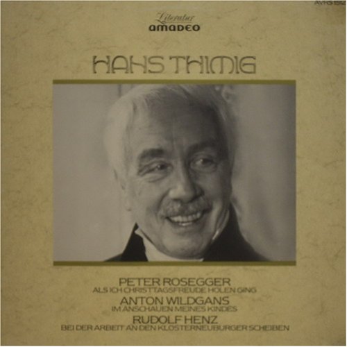 Peter Rosegger Als ich Christtagsfreude holen