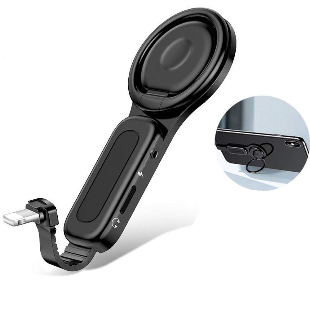 Tds Tech i Phone Holder / Phone Grip Holder Ring for Phone, for Car, or Home w/ IPhone Aux Adapter