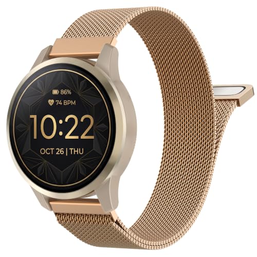 Image of 18mm 20mm 22mm Metal Watch Band Compatible with Venu 3S /2S /4 /3 /Vivoactive 4S /Vivomove 3S /Forerunner 255S /265S /Vivoactive 6 /5 /3, Quick Release Stainless Steel Mesh Strap for Men Women