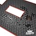 Xtreme Mats Club Car Compatible Golf Cart Mat, Full Coverage Rubber Floor Liner - Fits Club Car Models Precedent (2004-2025)/Onward & Tempo (2017-2025)/Villager & V4L (2019-2024) - Red Trim