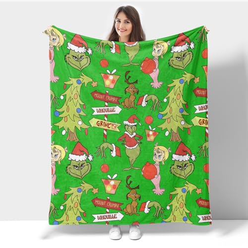 Christmas Blanket Soft Cozy Throw Blanket Interesting Festival Gi...
