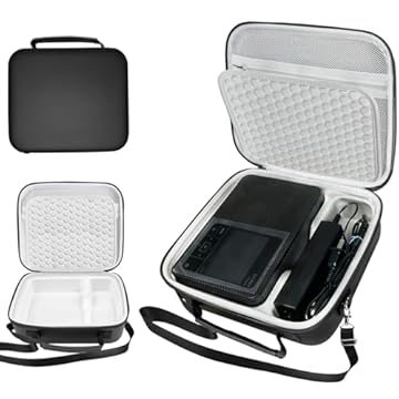Akouta Capa rígida de armazenamento para impressora fotográfica colorida sem fio Canon Selphy CP1300 CP1500 CP1200, adequada para ambientes externos e viagens (preto)