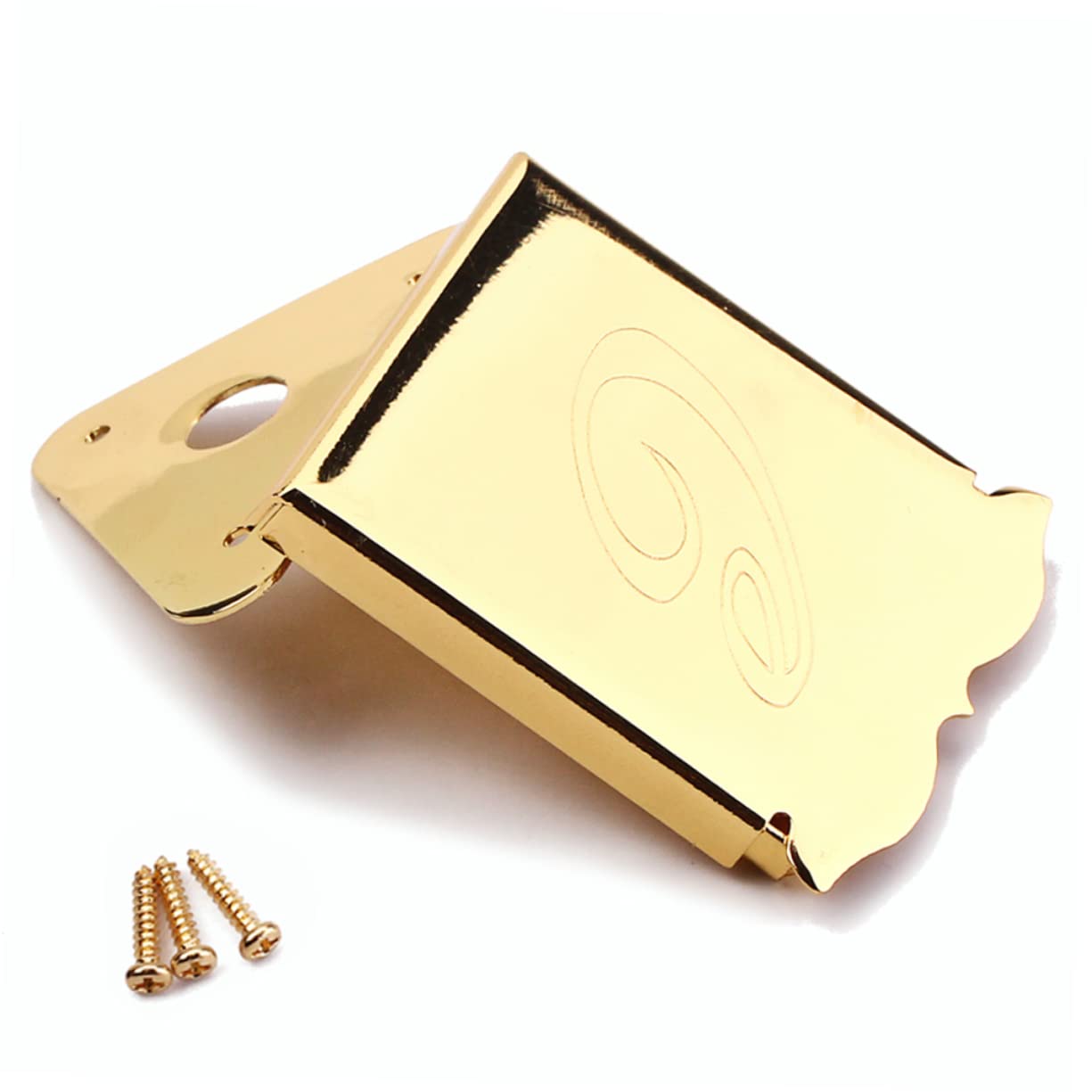 Toddmomy Metal Triangle Mandolin Tailpiece Screws Guitar Parts for Guitar Mandolin Decorative Tailpiece Easy String Change