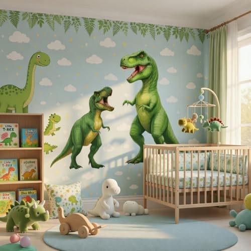 Zonon 2 Piezas Vinilos Decorativos Dinosaurio 3D miniatura 6