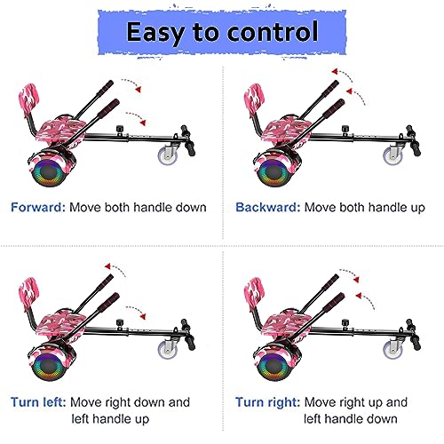 Image of LIEAGLE Hoverboard, 6.5 inch Self Balancing Scooter Hover Board with Bluetooth Wheels LED Lights for Kids Adults