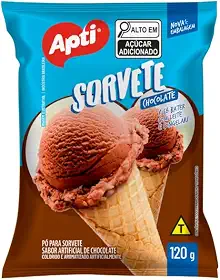 Pó para Sorvete Apti sabor Chocolate 120g