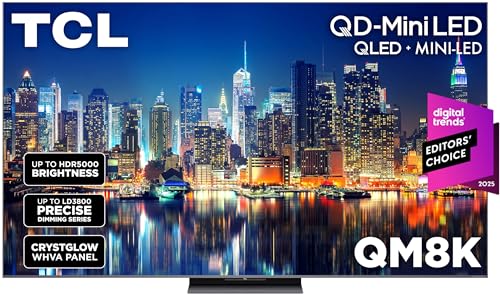 Image of TCL 65 Inch Class QM8K Series | Mini LED QLED 4K HDR | 65QM8K, 2025 Model | 120HZ-144HZ Anti Reflective Wide Angle Screen Smart Google TV Dolby Atmos | Voice Remote Alexa Gaming Streaming Television