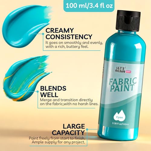 LET'S RESIN Fabric Paint - 50% OFF with Clip Coupon - Image 2