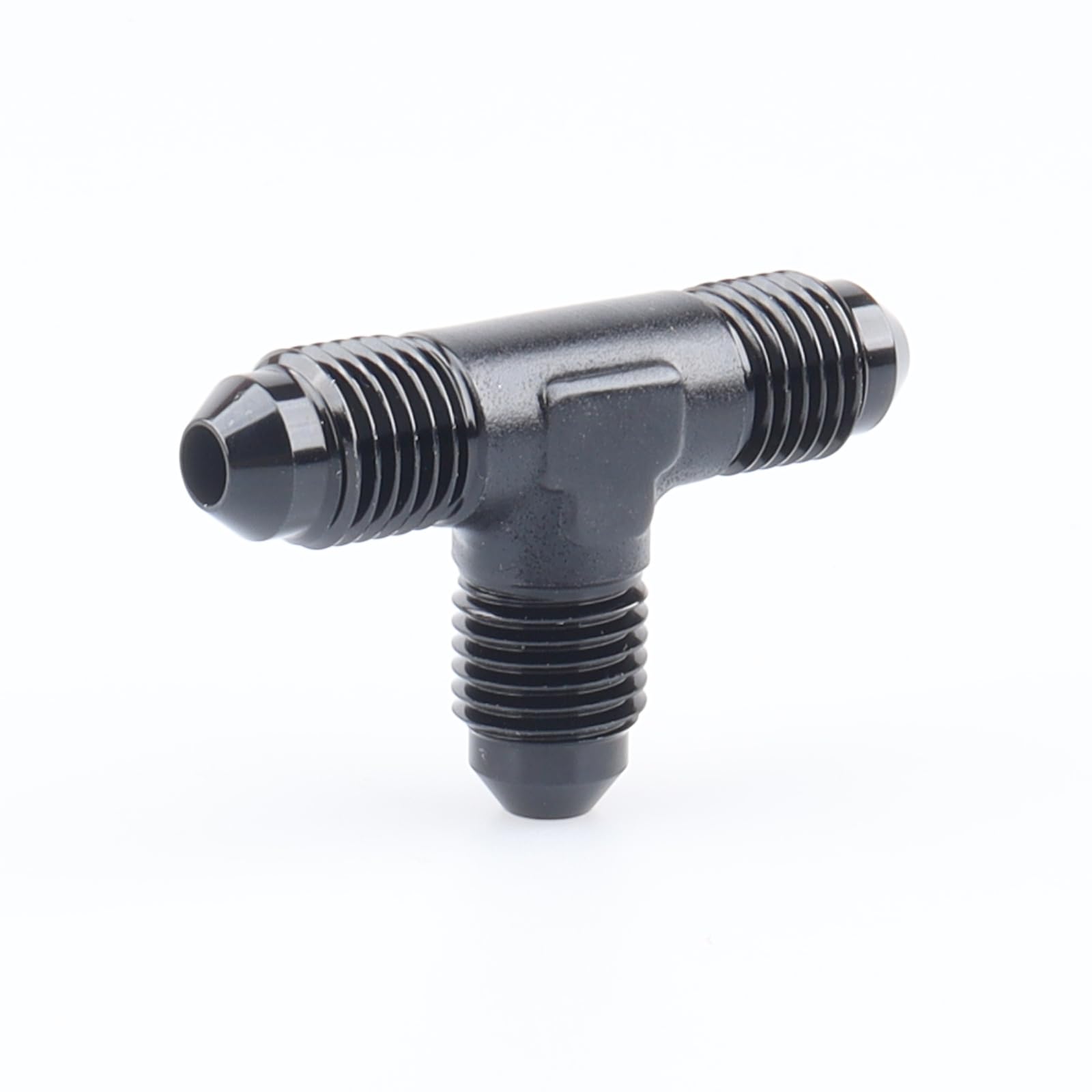 10AN Male Flare Tee Fitting Adapter T Union Aluminum Black 10AN Male Flare Tee Fitting Adapter T Union Aluminum Black