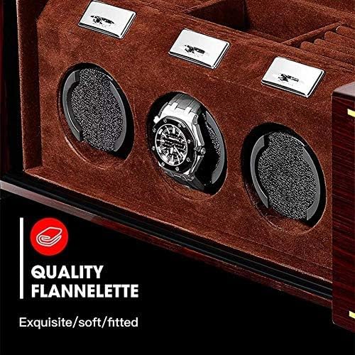 FENOKD Mechanical Watch Shaker Automatic Watch Winder 3 Watch Winding Storages Box Quiet Motor Anti-Magnetization 4 Rotation Modes for Mechanical Watch Piano