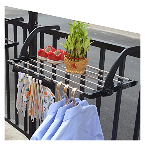 Hong Yi Fei-Shop Tendedero Balcón Zapato Estante Plegable Ventana Pañal Secado Estante Lavado Ropa Secadora Toalla Interior Rack Tubo Circular Tendedero Plegable (Size : 32X40cm)