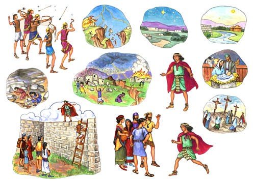 Samual the Lamanite Felt Figures For Book of Mormon Flannel Board Stories