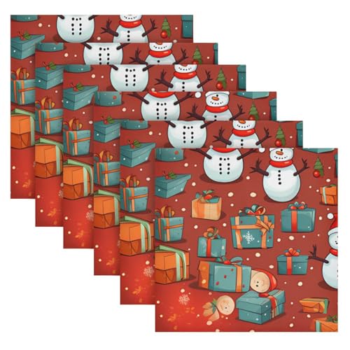 Servilletas de Tela Navidad Copo de Nieve Pack 6 miniatura 2
