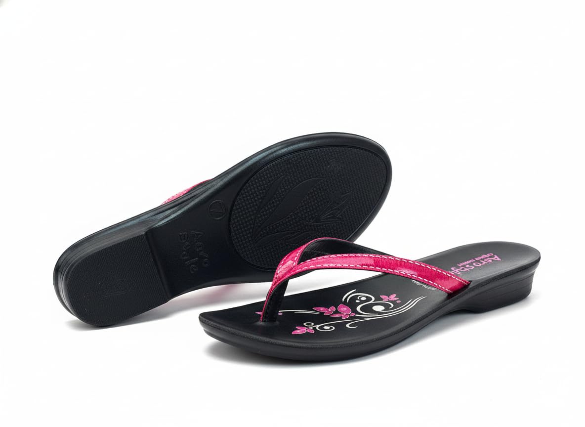Women Slippers Made With Pu Material | Soft Cushioned Comfort | Lightweight Casual Footwear | Durable Slip Resistant | Stylish Easy Wear Slippers-image-6