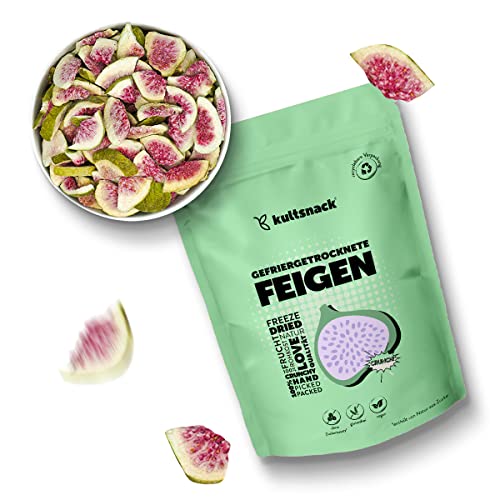Kultsnack Gefriergetrocknete Feigen 100g- Gefriergetrocknete Früchte - Als Snack & für Müslis - Süßigkeiten Ersatz - ohne Zuckerzusatz - Pure Frucht (Vegan, Glutenfrei) Cover