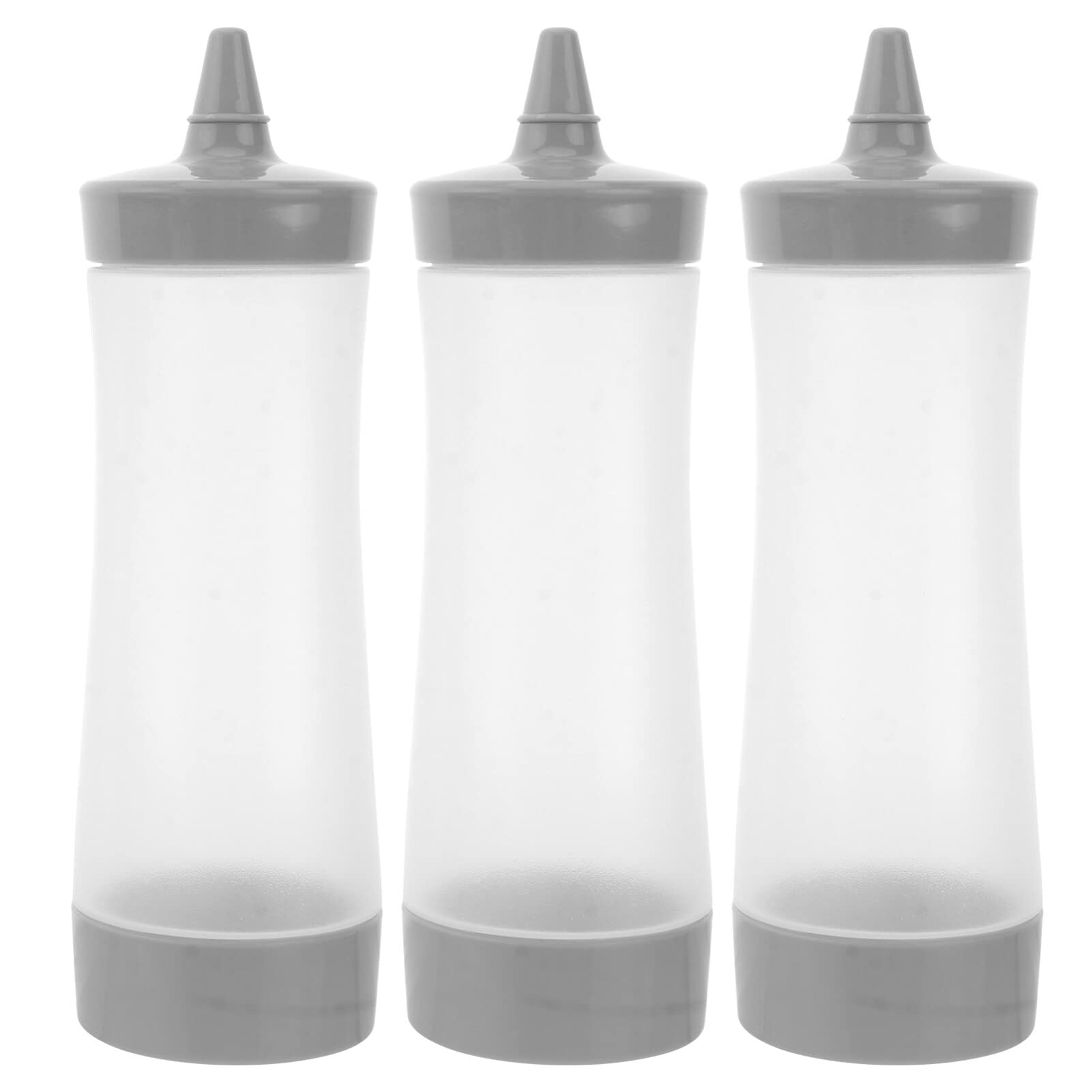 DOITOOL 3PCS mini squeeze condiment squeeze bottle kitchen squeeze bottle plastic squirt containers condiment bottles syrup squeeze bottle Honey storage Bottles soy sauce bottle pointy