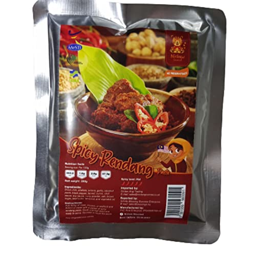 Pâte de Rendang épicée instantanée pour poulet (ou toute viande) de Balik Pulau, île de Penang, Malaisie, 250 g, Halal, Expiration : 8 février 2026