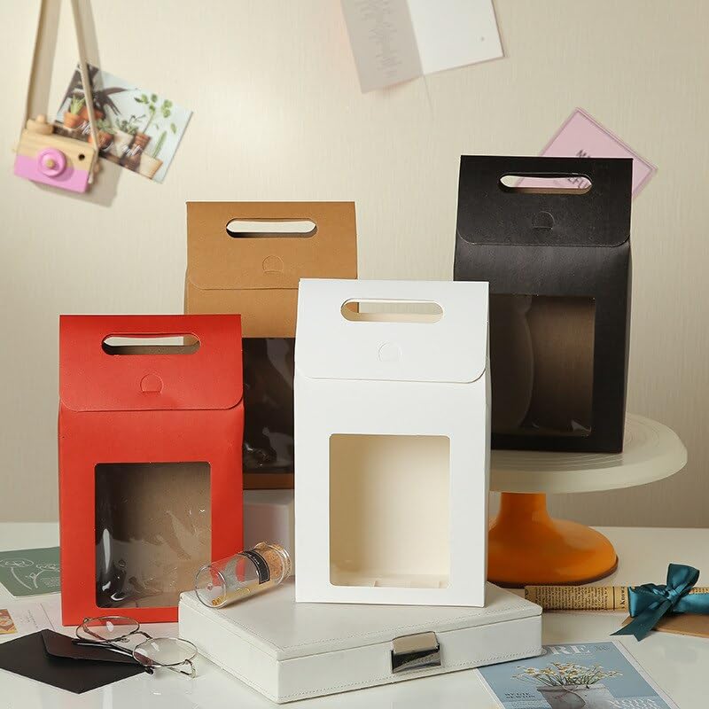 Pack De 12 Bolsas Ventana Transparente Regalo | Cuotas Sin Interés