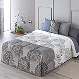  Confecciones Paula - Edredón conforter LUGO - Cama 135Cm - Color Gris