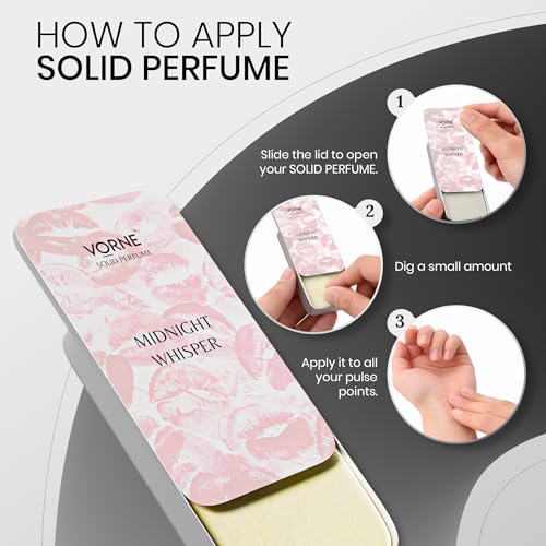 Image of VORNE Perfume for Women Combo Pack of 2 | Eau de Parfum 20ml & Solid Perfume 12g | Long Lasting, strong, alcohol-free Women Perfume | Floral fragarance | Party, Daily use & Date Night | Perfume Gift Set for her | Pack of 2