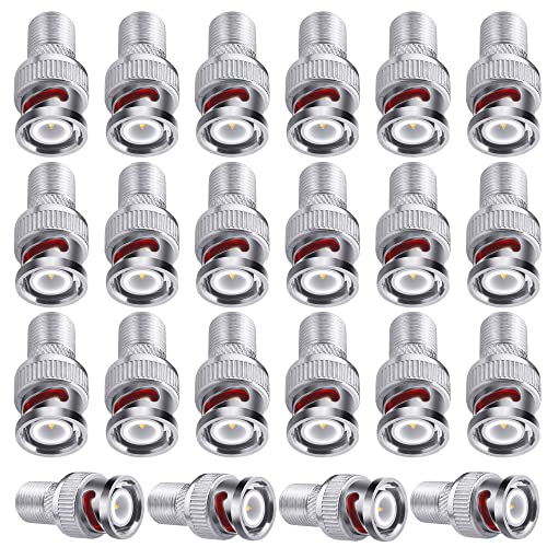 Conector F a BNC 22 Piezas Adaptador Coaxial 75 Ohm miniatura 1