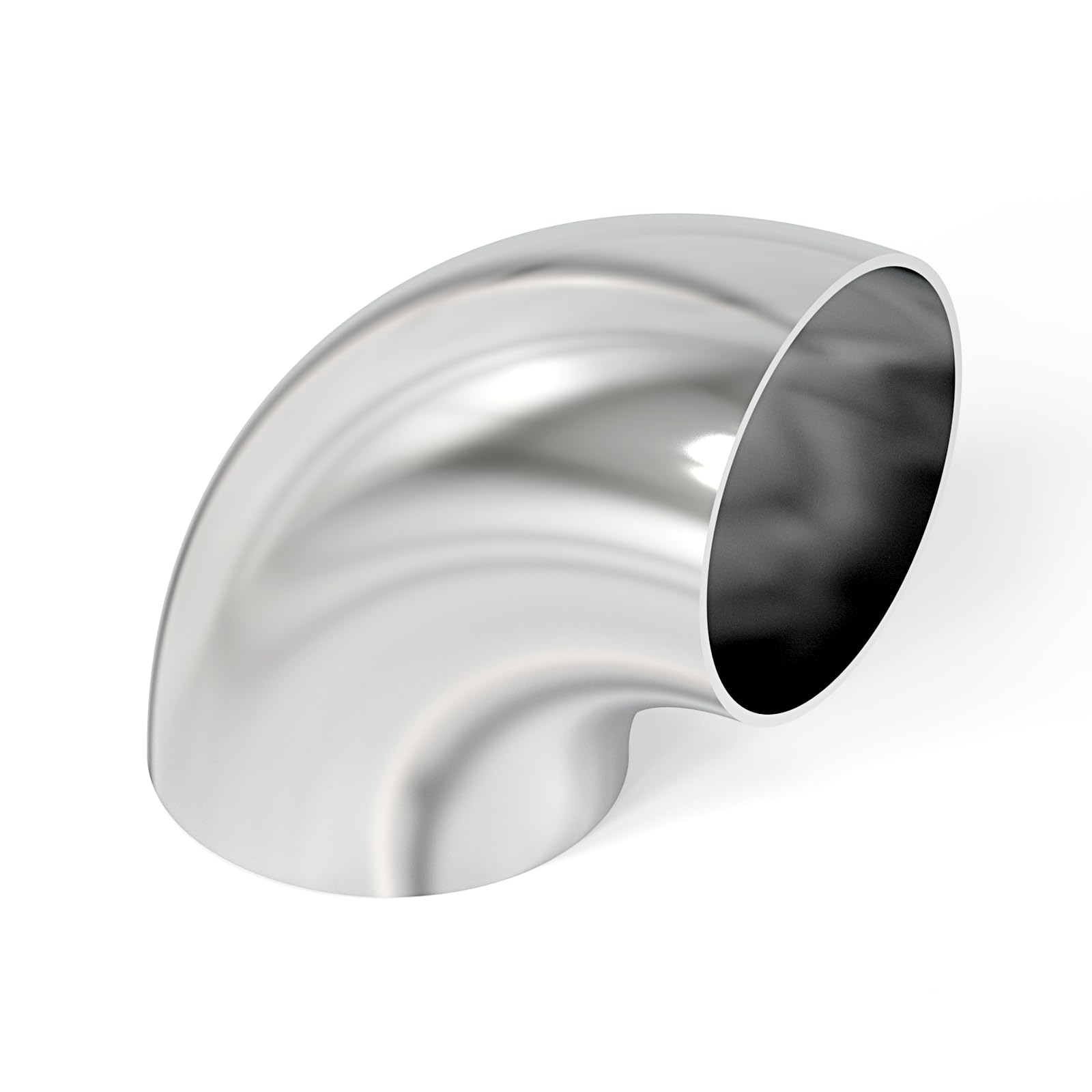 Ace Race Parts 11021 2.000 OD 16ga 90 Degree Mandrel Bend - Polished OD - 6061 Aluminum - (3.000 CLR / 6.000 Legs) main image 0