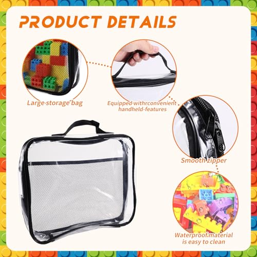Bolsa de PVC Transparente con Cremallera para Guardar Juguetes 3